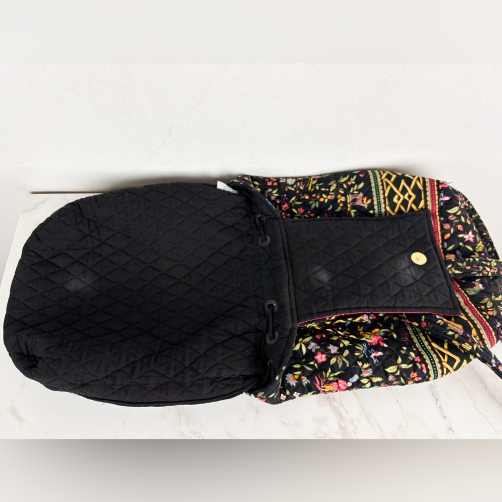 Vintage Vera Bradley Asian Print Quilted Backpack - Picture 12 of 13